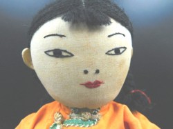 CHINESE ORANGE CLOTH A